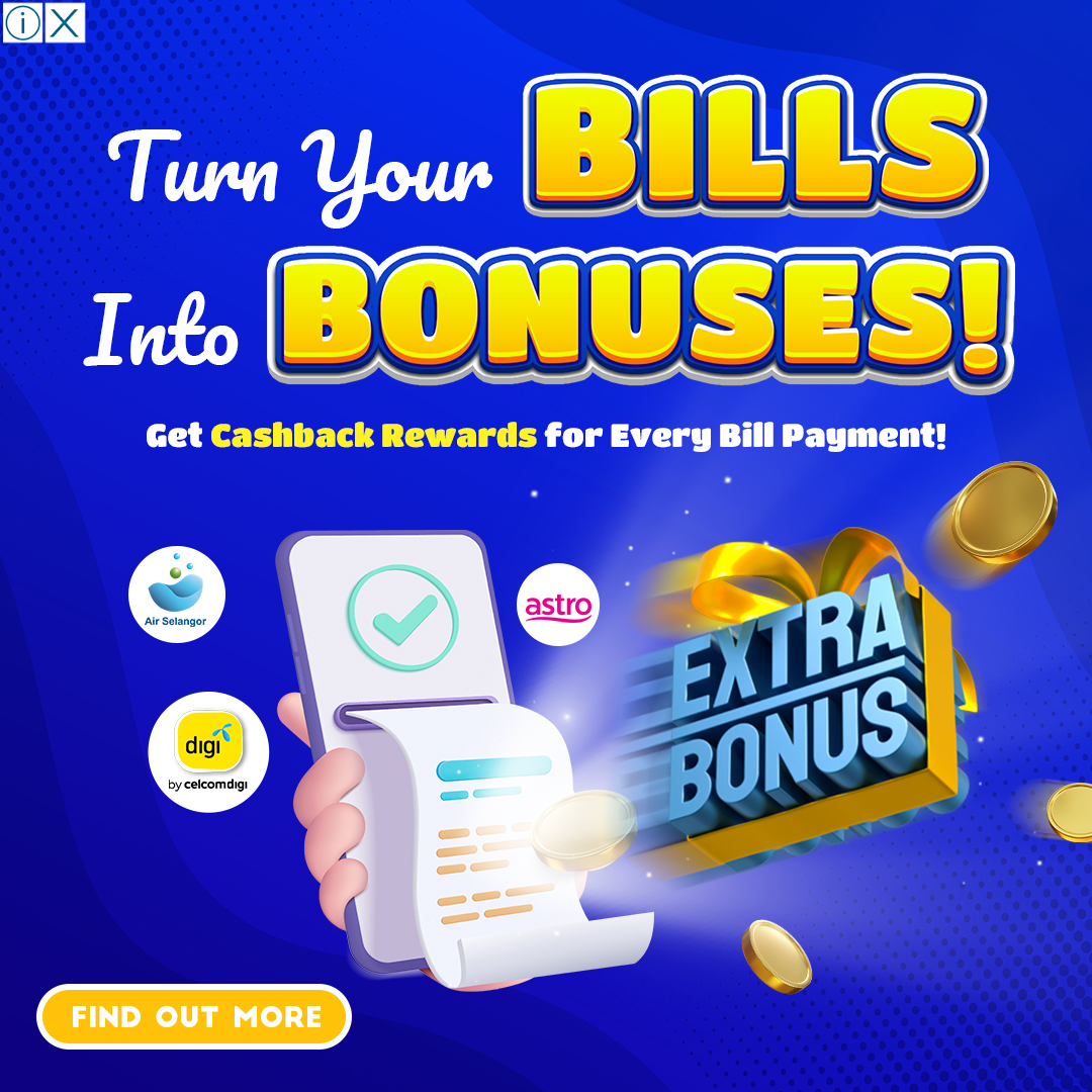 bill, bill payment, Air Selangor, Astro, Digi, Celcom, rewards, extra rewards, rebate