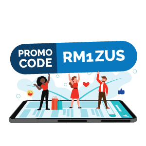Apply promo code RM1ZUS
